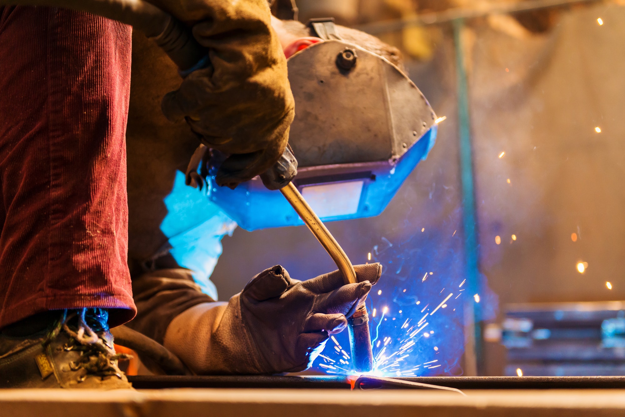 Man welding